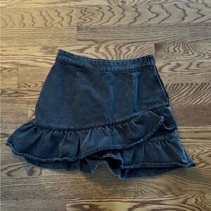 Forever 21 Charcoal Denim Skirt